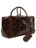 SID & VAIN Leder-Reisetasche YALE Weekender groß Handgepäck echt Leder in braun