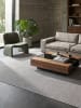 KADIMA DESIGN Kurzflorteppich Uni pflegeleicht Wohnzimmer Schlafzimmer Modern in Grau