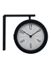 relaxdays Bahnhofsuhr in Schwarz - (B)28 x (H)25 x (T)8,5 cm