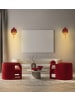 Osram Decor Corolle Wall Wandleuchte G9 Rot Metall Glas