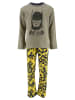 Batman 2tlg. Outfit: Schlafanzug Pyjama Langarmshirt und Hose in Olivgrün
