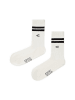Camel Active 6er-Pack Unisex Socken mit Streifen-Detail in Weiß/Schwarz