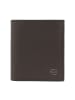 Piquadro Black Square Geldbörse RFID Schutz Leder 8.5 cm in dark brown