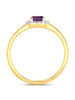 Rafaela Donata Ring Sterling Silber gelbvergoldet Amethyst Topas weiß in gelbgold