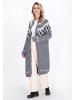 DreiMaster Women Cardigan in navy multicolor