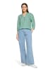 CARTOON Casual-Bluse mit Raffung in Green/Blue
