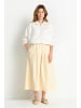 Rich & Royal Midi Baumwollrock in Soft Butter