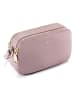 Lazarotti Bologna Leather Umhängetasche Leder Double-Zip 18 cm in rose