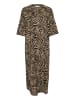Kaffe Kleid KAmilia Relaxed fit in Chinchilla/Black Animal Print