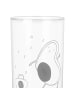 Mr. & Mrs. Panda Wasserglas Avocado Tanzen mit Spruch in Transparent