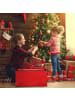 relaxdays Weihnachtskugel-Aufbewahrungsbox in Rot/ Schwarz - (B)62 x (H)30,5 x (T)30,5 cm