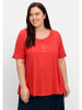 sheego Jerseyshirt in rot