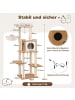 COSTWAY Kratzbaum Holz 148 cm in Beige