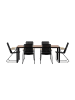 ebuy24 Schwarz 90 x 205 cm