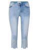 KOROSHI Caprihose aus denim. in blau