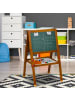 relaxdays Kinderstandtafel in Braun - (B)39 x (H)65-77 x (T)44,5 cm