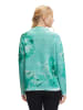 Betty Barclay Strickpullover mit Blumenprint in Green/Petrol