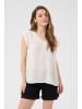 Kaffe Kurzarm-Bluse KAciara Regular fit in Chalk