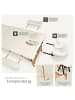 tectake 3 Zonen Massageliege Daniel 210 x 95 x 84 cm, beige