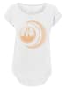 F4NT4STIC Long Cut T-Shirt Harry Potter Hogwarts Moon in weiß