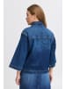 PULZ Jeans Jeansjacke PZKATJA Casual fit in Dark Blue Denim