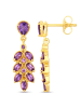 Rafaela Donata Ohrhänger aus Sterling Silber mit Amethyst in gelbgold
