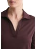 Marc O'Polo Jerseybluse im Polo-Stil regular in Black Cherry