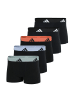 adidas Boxershort 5er Pack in Schwarz/Grau/Rot
