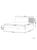 Beliani Doppelbett FLAVIGNAC in Braun - (W) 188 x (H) 90 x (L) 211 cm