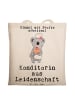 Mr. & Mrs. Panda Tragetasche Konditorin Leidenschaft mit Spruch in Creme