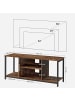 VASAGLE TV-Schrank Barnet in Braun-Schwarz - (B)120 x (H)50 x (T)40 cm