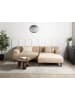 Beliani 3-tlg Ecksofa HOLT in Beige/Braun linksseitig