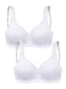 PETITE FLEUR Entlastungs-BH in 2x weiß