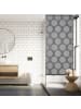 relaxdays Duschrollo Punkte in Grau - (B)160 x (H)240 cm