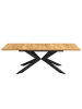 DUBI Möbel Ausziehstisch MALTE in Eiche - (B)140-220 x (H)76 x (T)90 cm