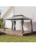 Outsunny Pavillon in Dunkelgrau 397L x 297B x 265H cm