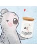 Mr. & Mrs. Panda Snackdose Storch mit Spruch in Weiß