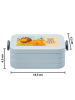 Mr. & Mrs. Panda Lunch Box Sternzeichen Löwe Design mit Spruch in Blau Pastell