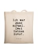 Mr. & Mrs. Panda Schultasche Ich war ganz normal.... mit Spruch in Creme