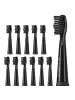 Ailoria FLASH TRAVEL Ersatzbürstenköpfe 12er Set in schwarz / schwarz