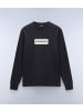 Napapijri Longsleeve "S-Box Logo Ls" in Schwarz