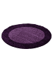 Hochflor Teppich Lux in Violett