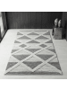 KADIMA DESIGN Teppich Hochflor Hoch-Tief Geometrisch Polypropylen Wohnzimmer