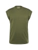 STHUGE Kurzarm T-Shirt in khaki grün