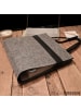 DuneDesign Ordnertasche mit Trageriemen Filz Grau 34x31x8,5cm grau