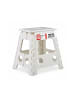 relaxdays 2 x Klapphocker in Weiß - (B)39 x (H)39 cm x (T)32 cm