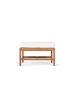 home24 Loungehocker Bayton in Beige / Braun