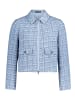 Betty Barclay Blazer-Jacke langarm in Blau/Weiß