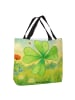 Mr. & Mrs. Panda Shopper Blume Kleeblatt Design ohne Spruch in Weiß
