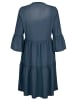Alba Moda Freizeitkleid mit Volantärmeln in jeansblau